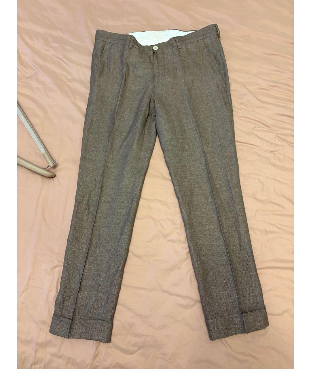 BRUNELLO CUCINELLI Коричневый классический костюм, фото 2