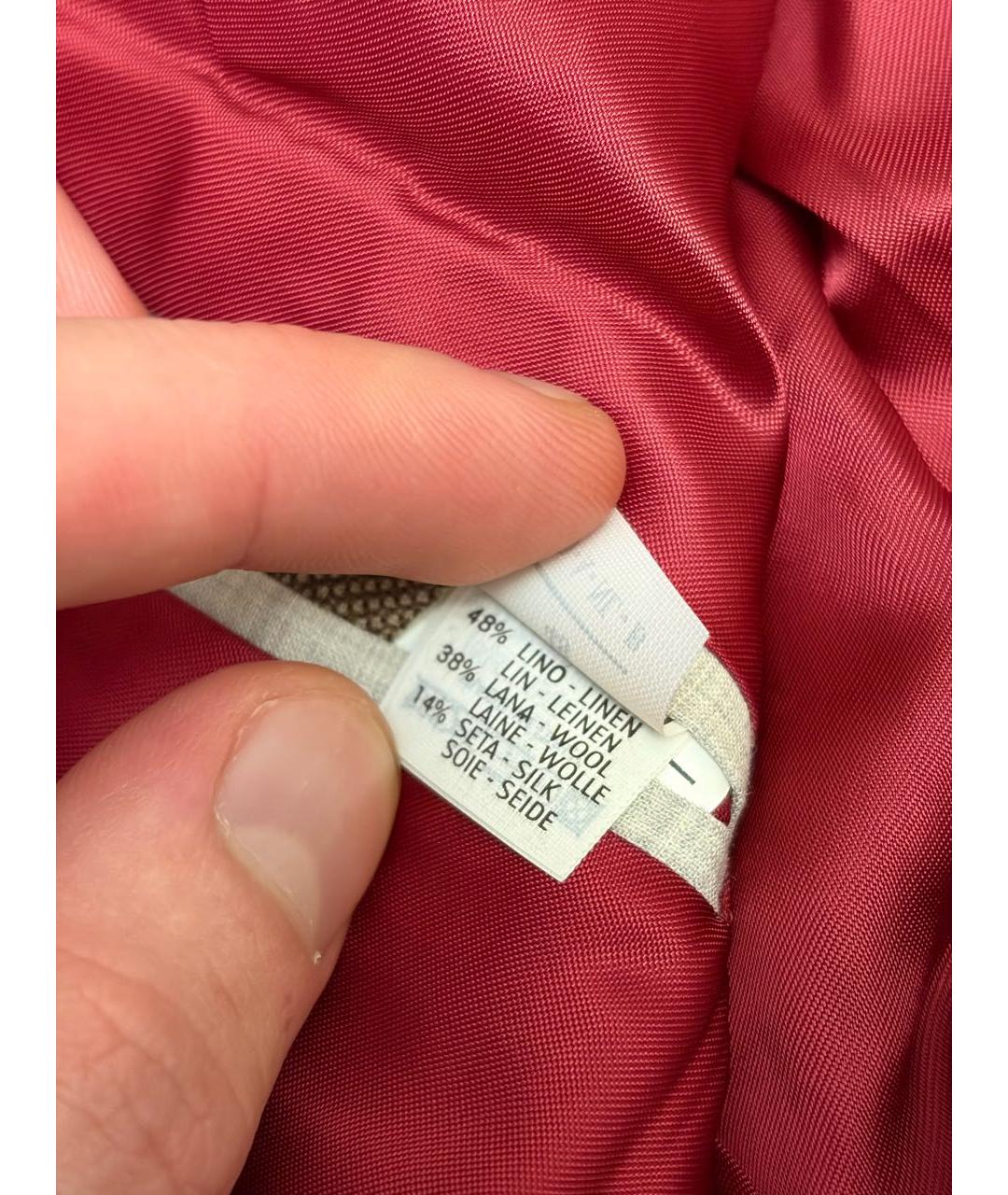 BRUNELLO CUCINELLI Коричневый классический костюм, фото 5