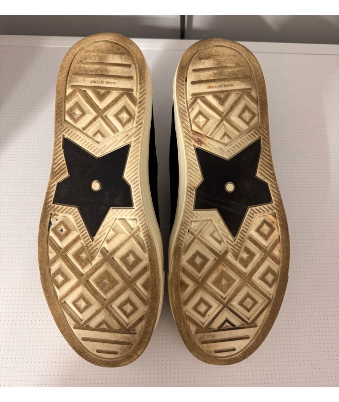 CHRISTIAN DIOR Черные текстильные кеды, фото 5