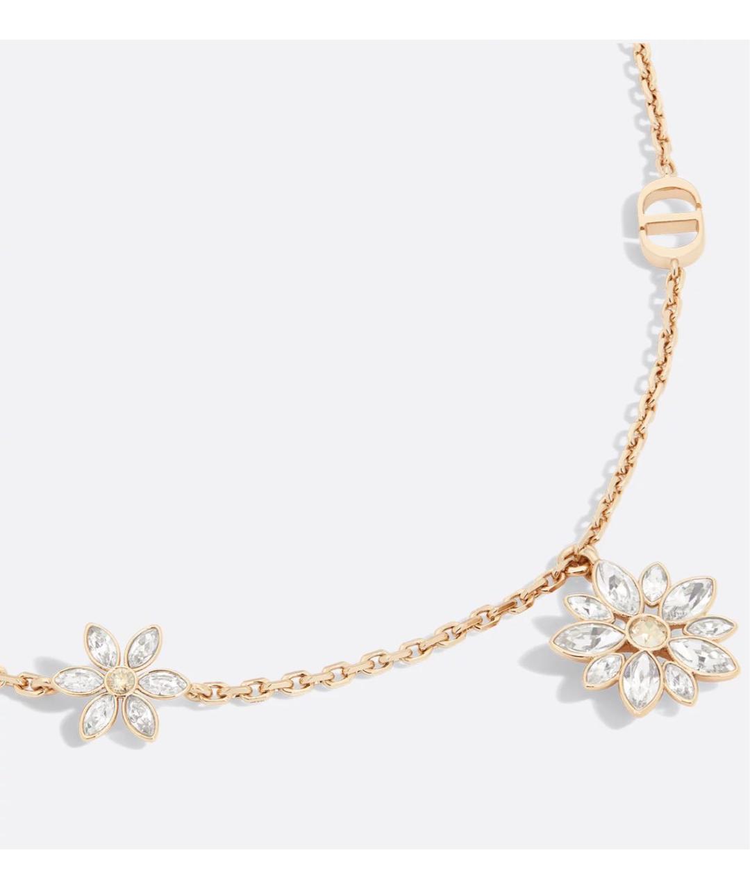 CHRISTIAN DIOR Золотое металлическое колье, фото 3