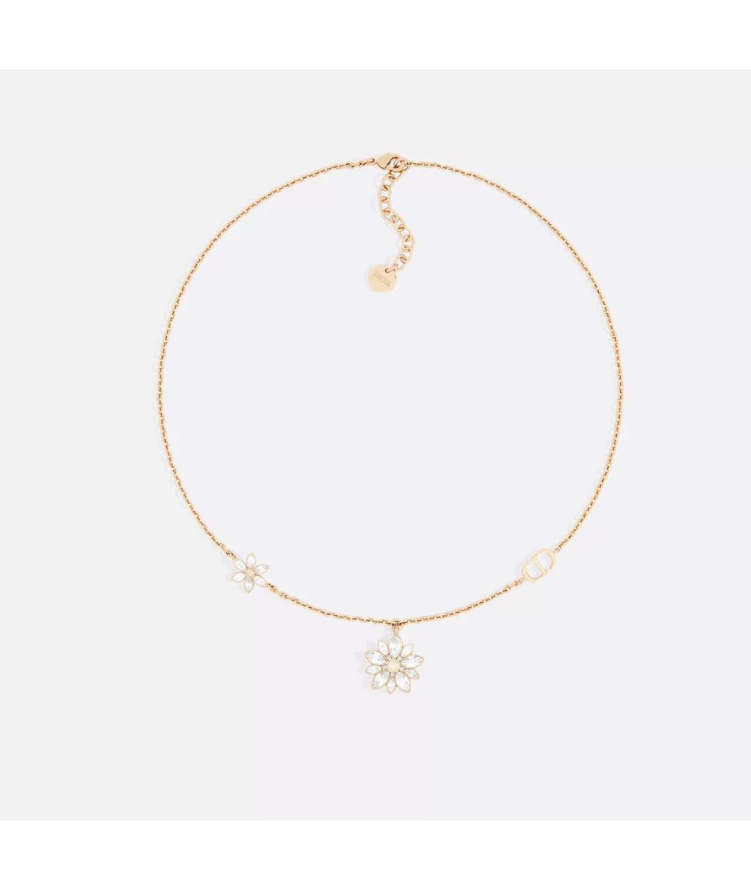 CHRISTIAN DIOR Золотое металлическое колье, фото 4