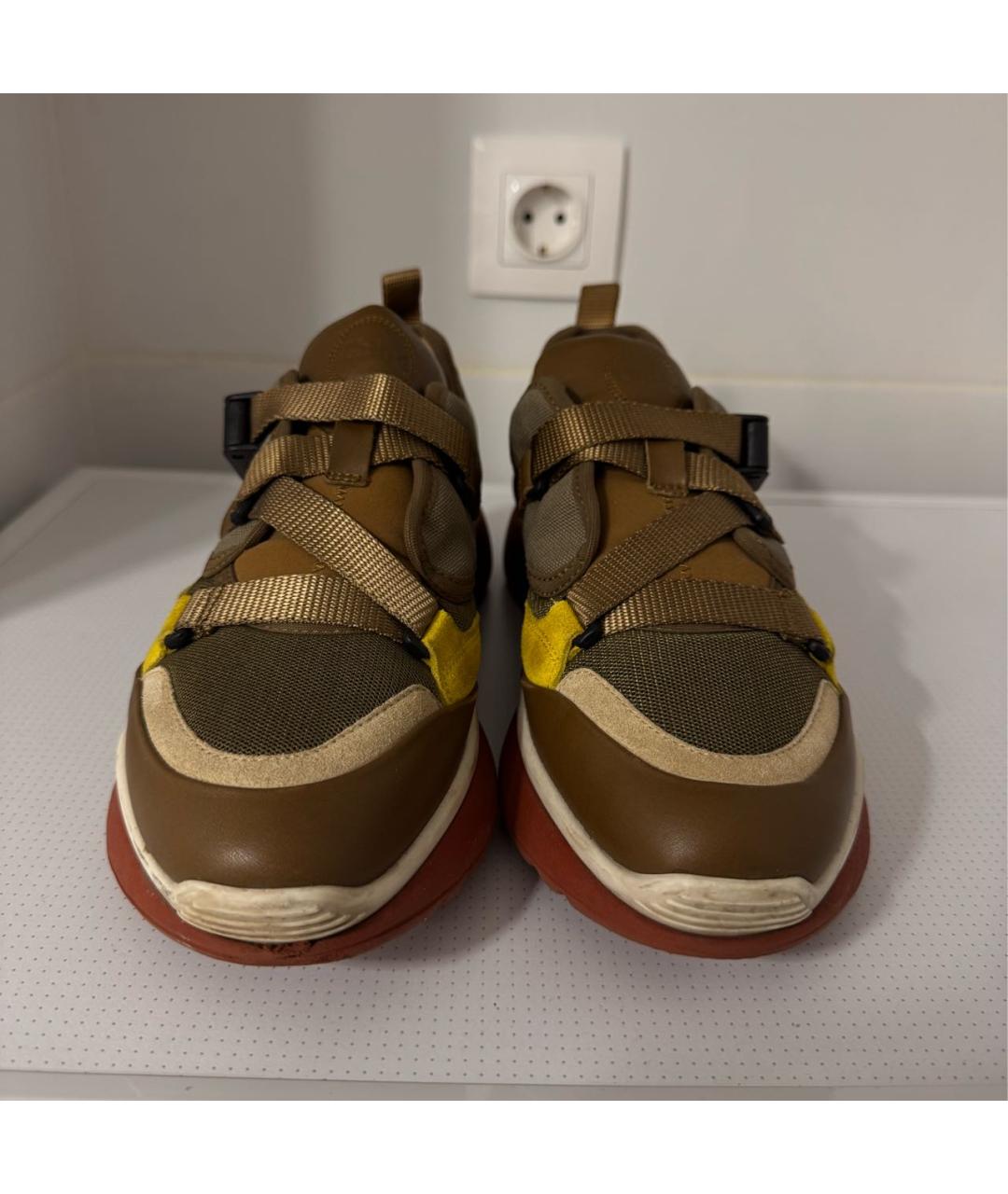 CHLOE Коричневые текстильные кроссовки, фото 2