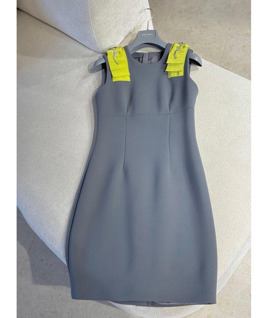 PRADA Серое повседневное платье, фото 2