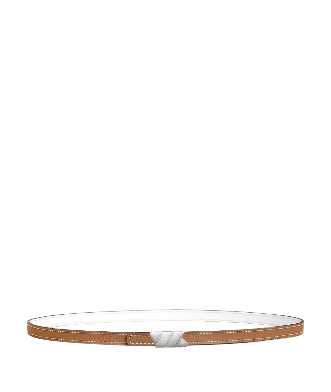 HERMES Коричневый кожаный ремень, фото 1