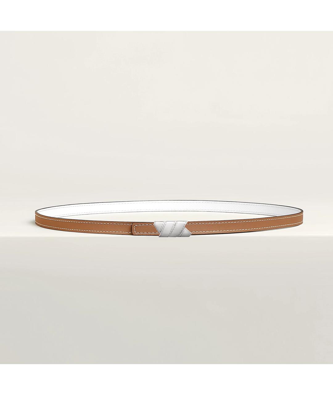 HERMES Коричневый кожаный ремень, фото 3