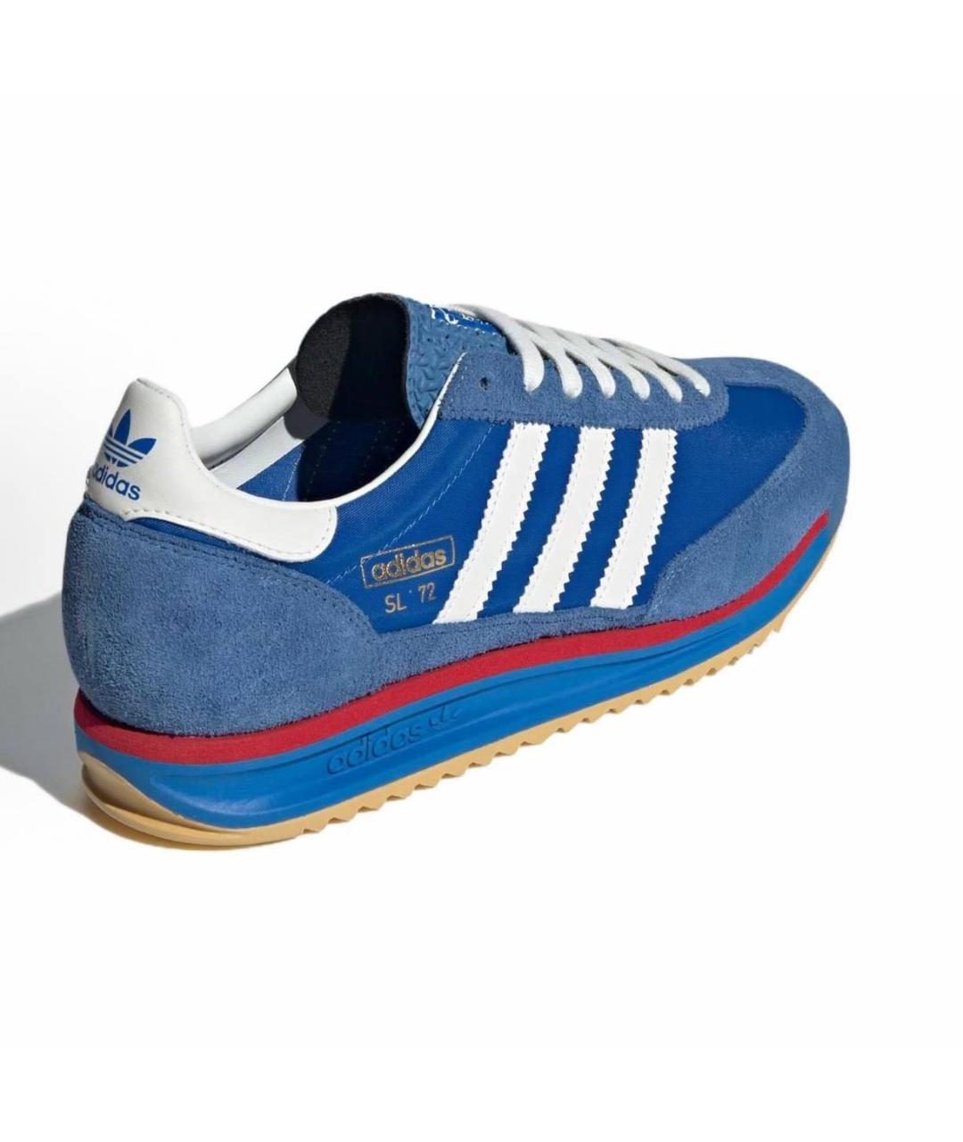 ADIDAS Синие замшевые кроссовки, фото 4