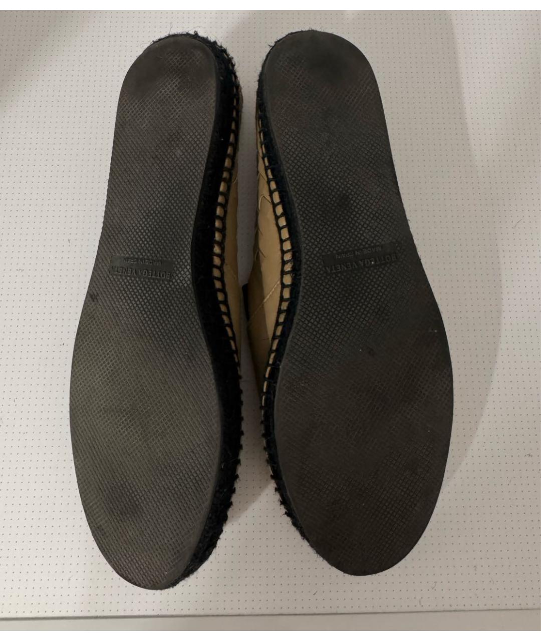 BOTTEGA VENETA Коричневые кожаные эспадрильи, фото 8