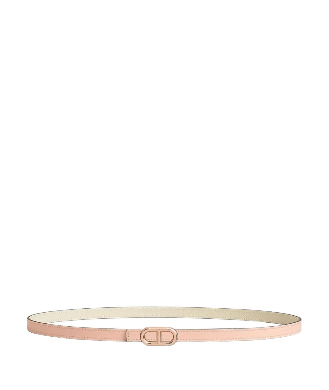 HERMES Розовый кожаный ремень, фото 1