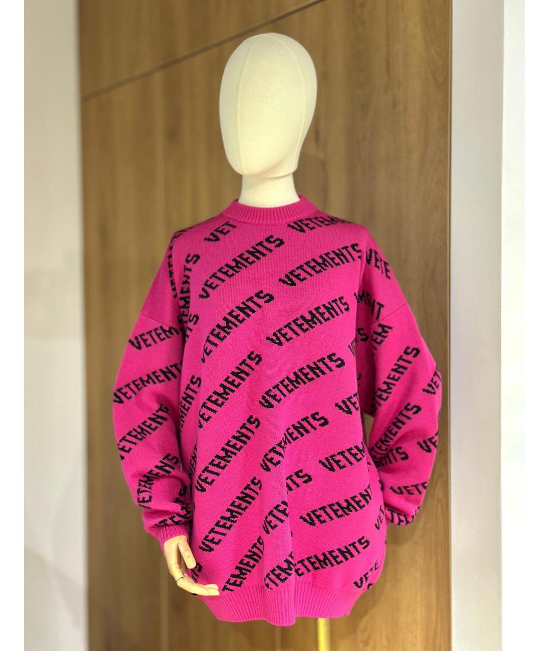 VETEMENTS Розовый джемпер / свитер, фото 2