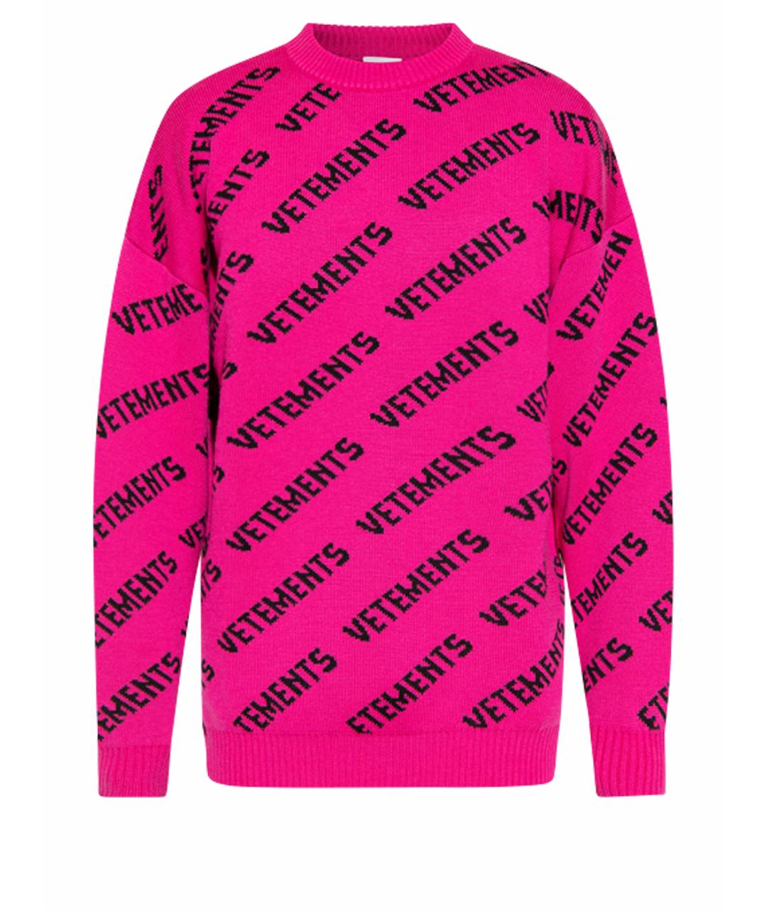 VETEMENTS Розовый джемпер / свитер, фото 1