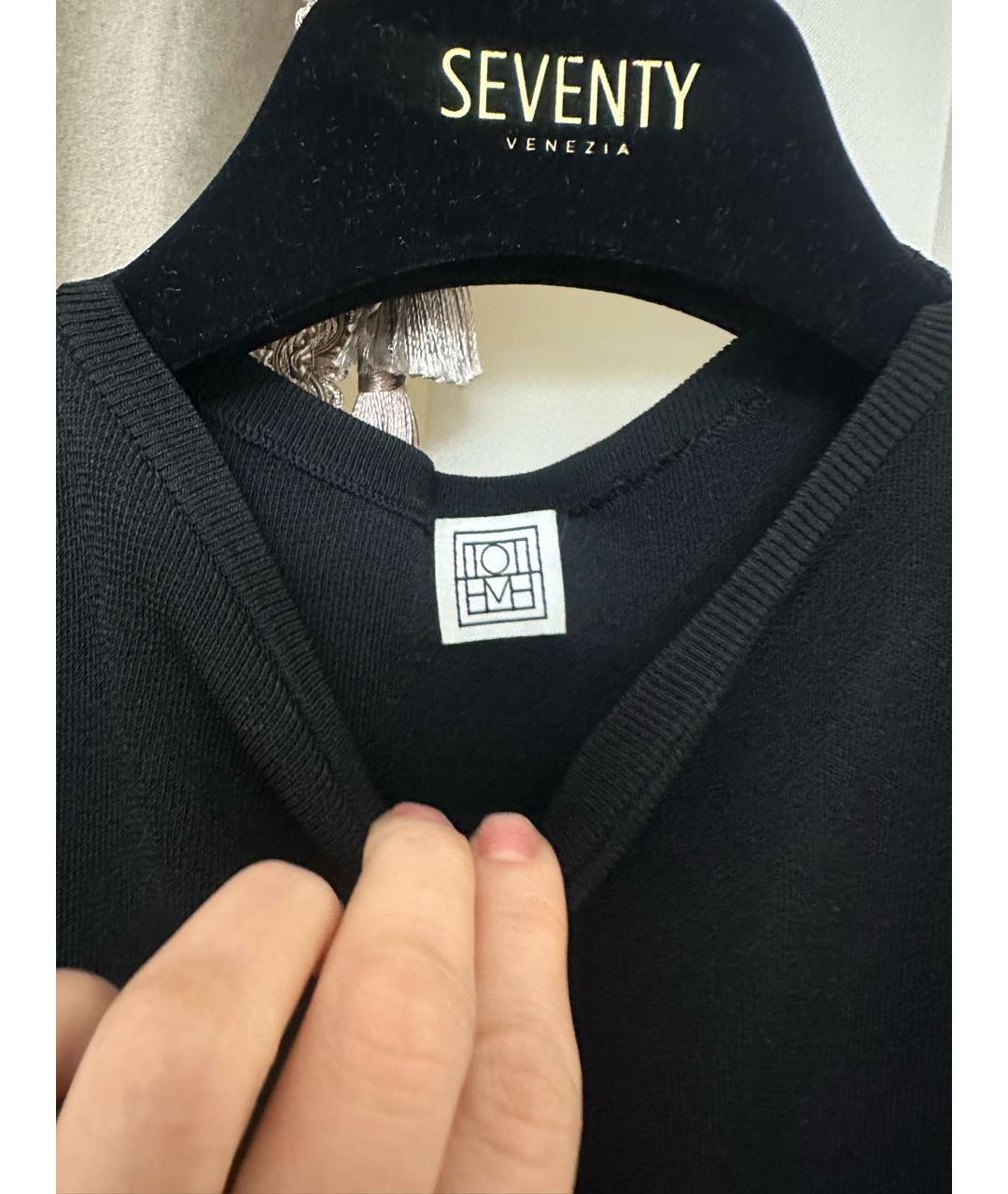 TOTEME Черное вискозное вечернее платье, фото 3