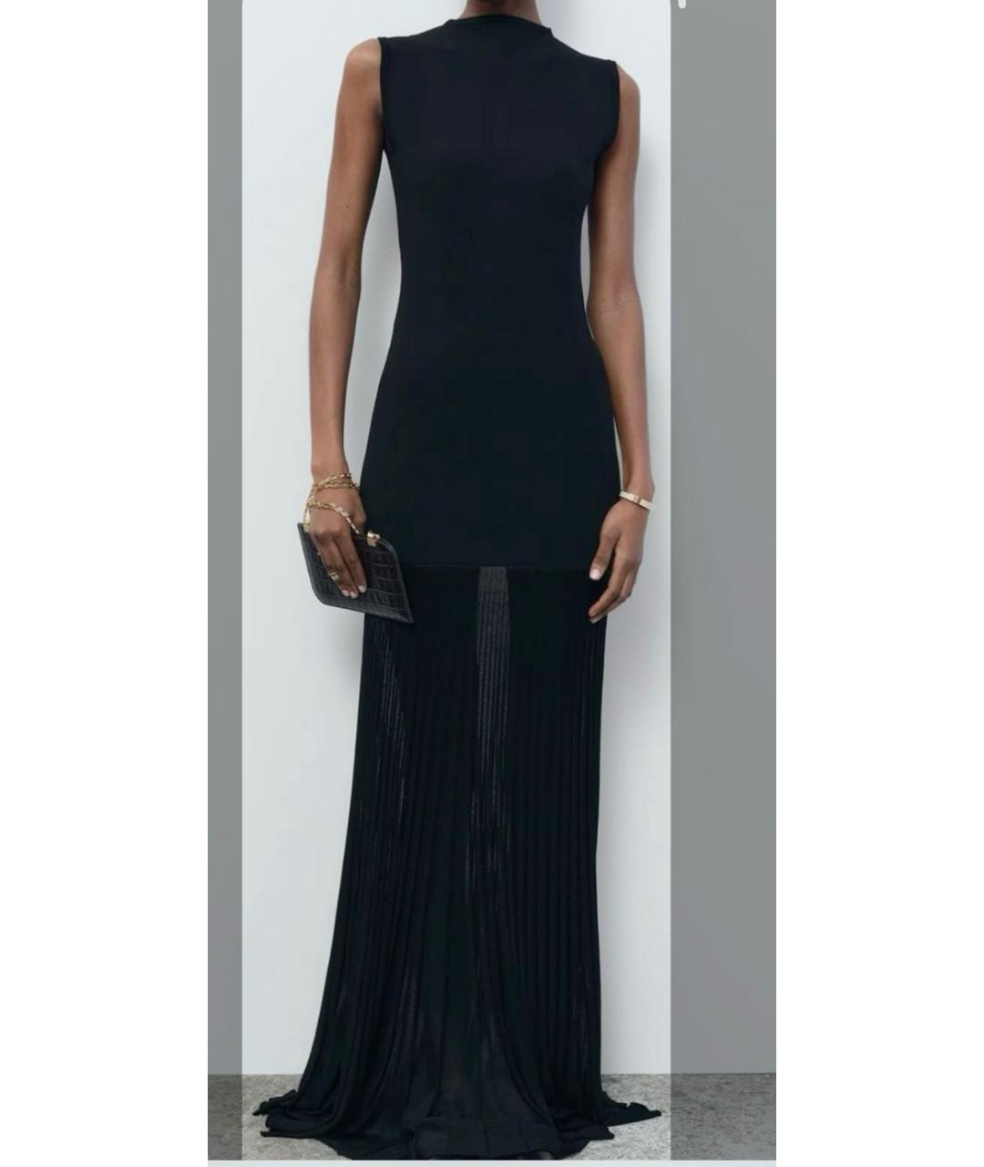 TOTEME Черное вискозное вечернее платье, фото 5