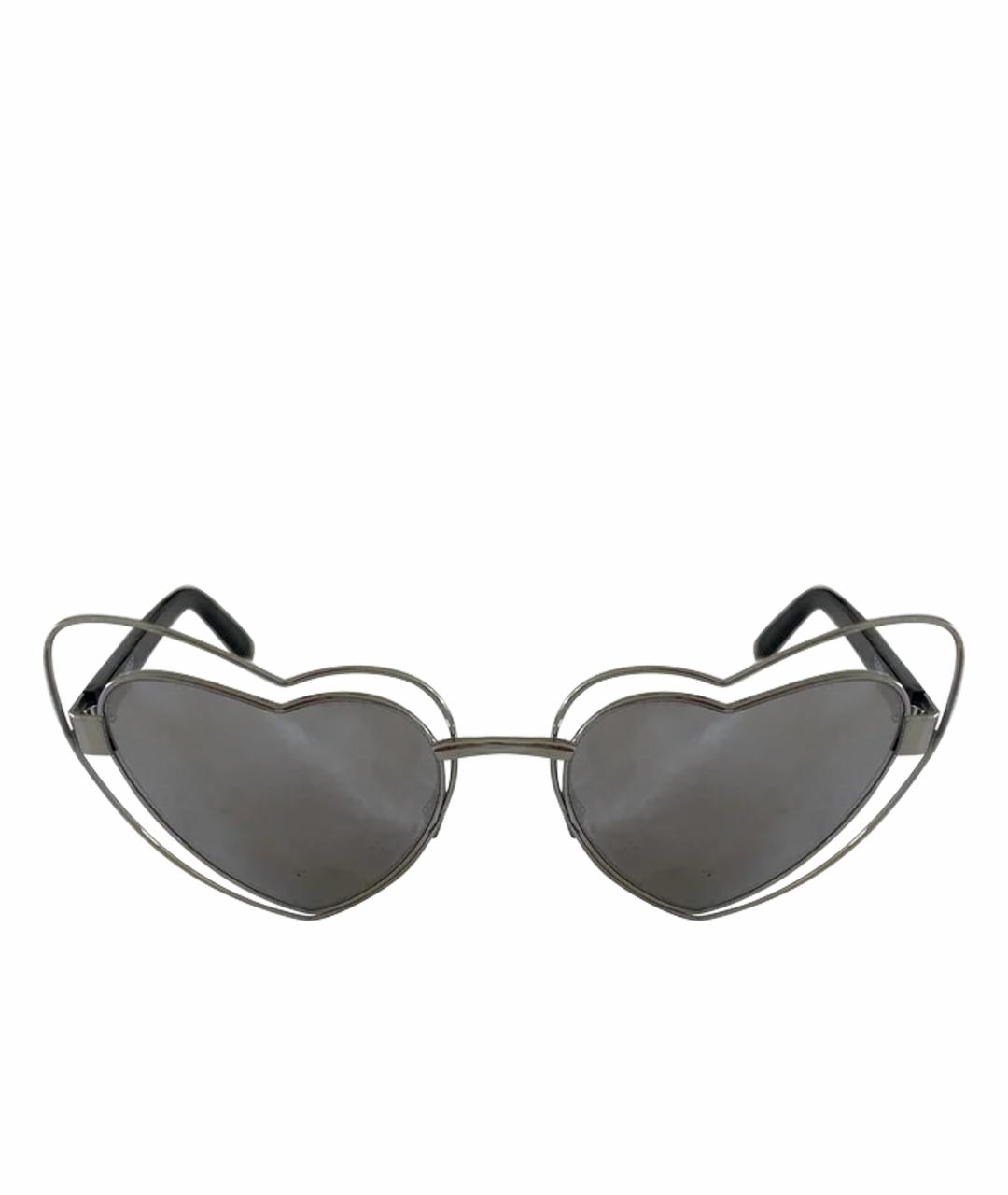 SAINT LAURENT Серые пластиковые солнцезащитные очки, фото 1