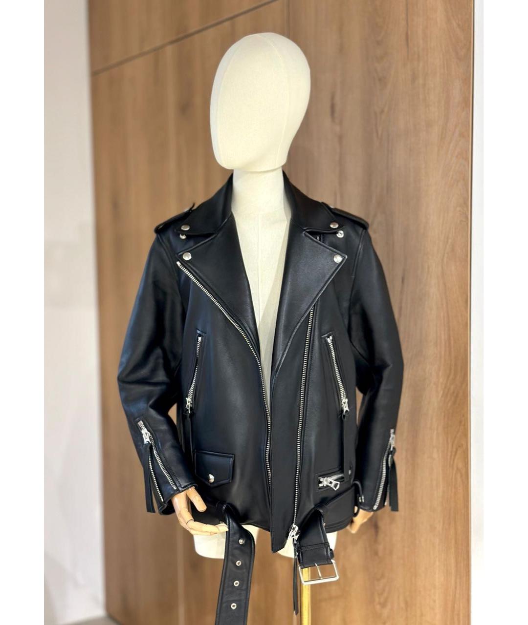 ACNE STUDIOS Черная кожаная куртка, фото 2