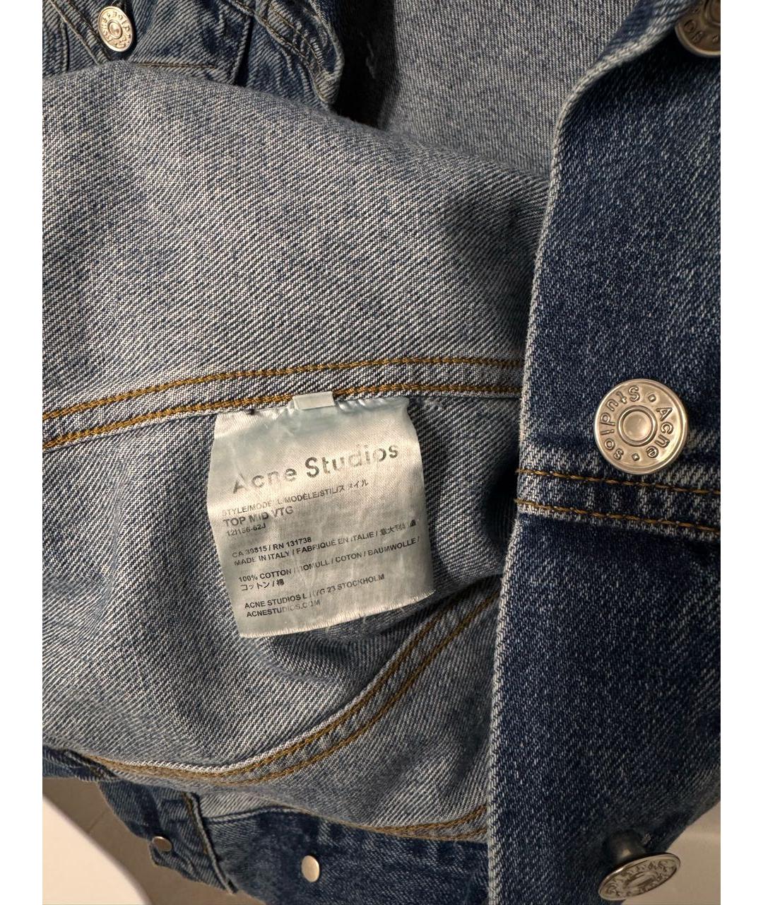 ACNE STUDIOS Синяя деним куртка, фото 6
