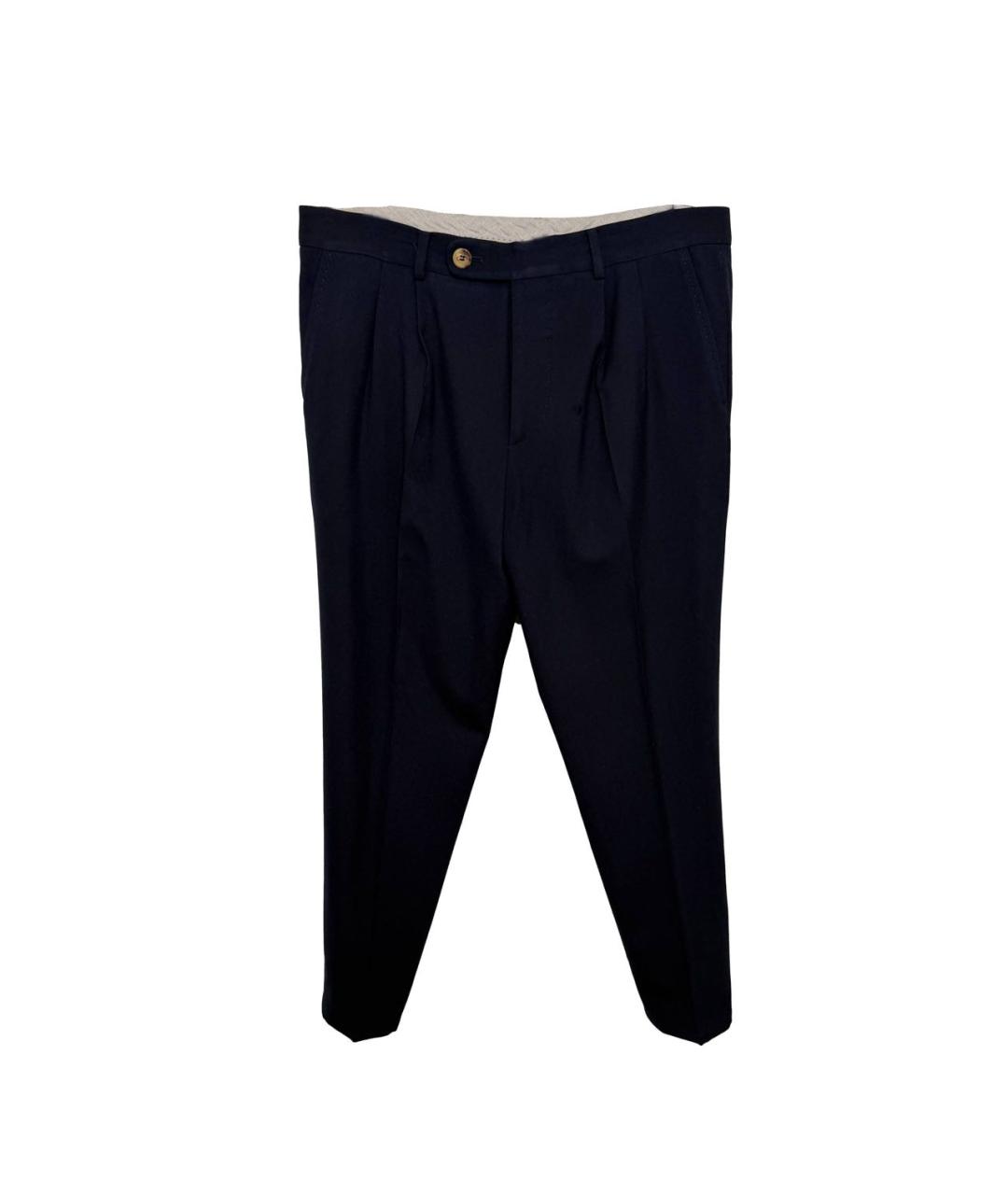 BRUNELLO CUCINELLI Темно-синий классический костюм, фото 2