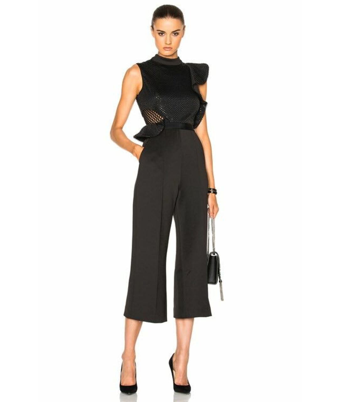 SELF-PORTRAIT Черный комбинезон, фото 3