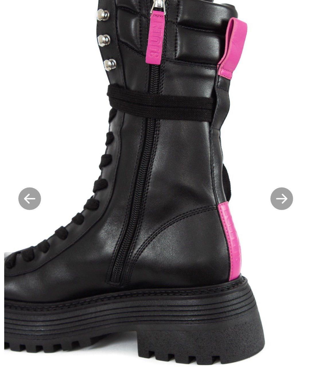 3JUIN Черные кожаные ботинки, фото 2