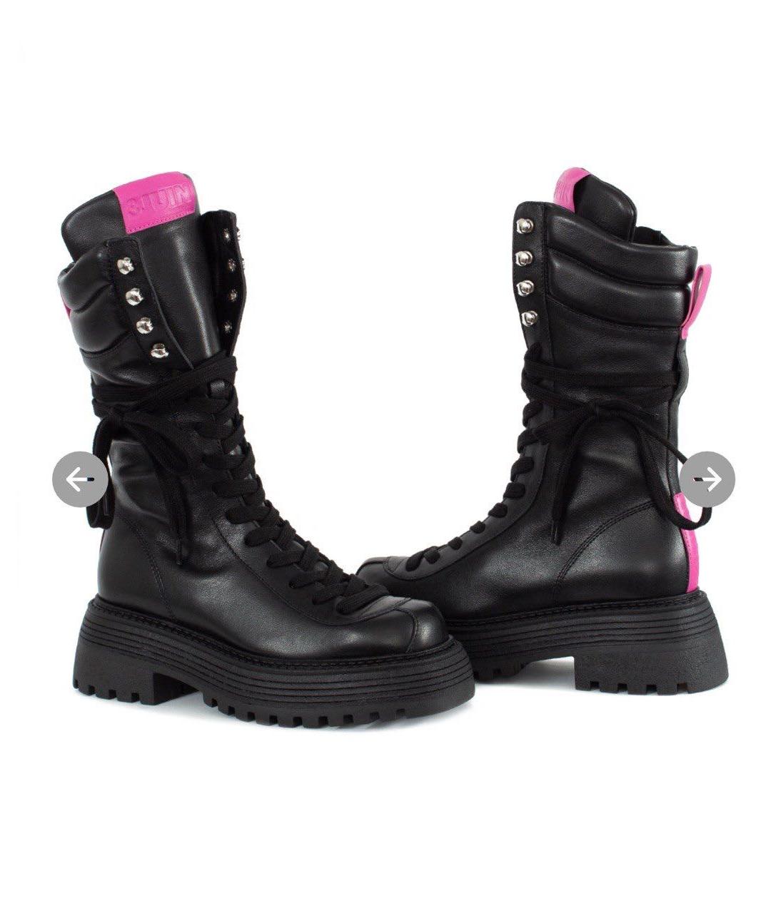 3JUIN Черные кожаные ботинки, фото 3