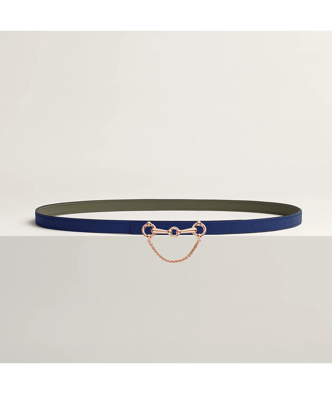 HERMES Зеленый ремень из искусственной кожи, фото 2