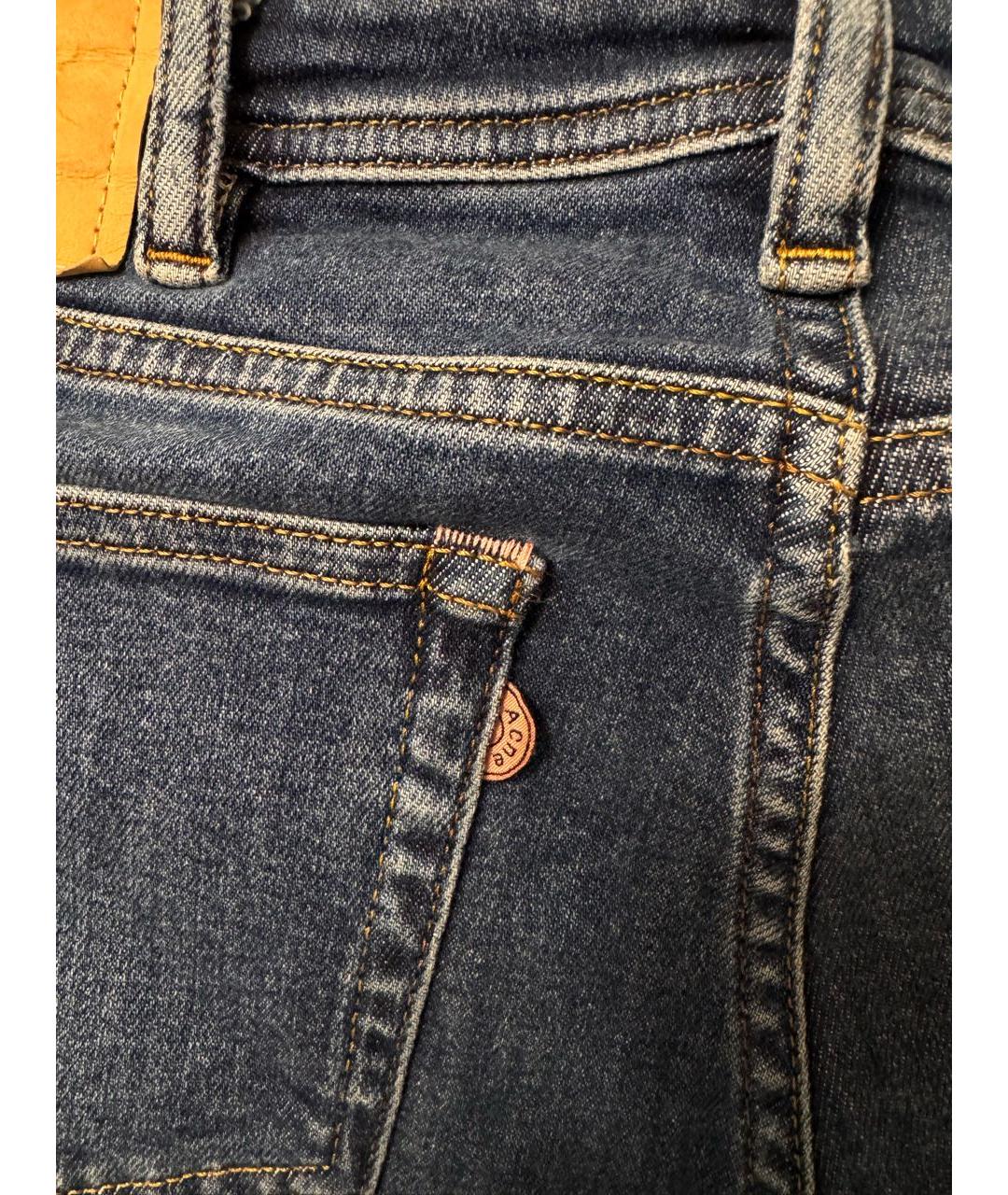 ACNE STUDIOS Темно-синие джинсы слим, фото 4