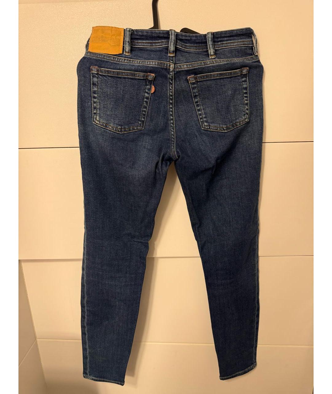 ACNE STUDIOS Темно-синие джинсы слим, фото 2