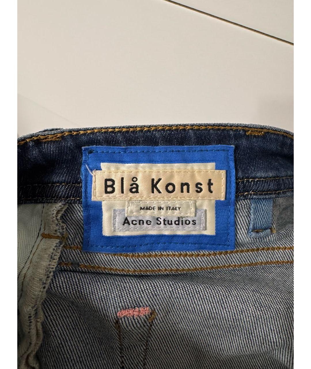 ACNE STUDIOS Темно-синие джинсы слим, фото 6