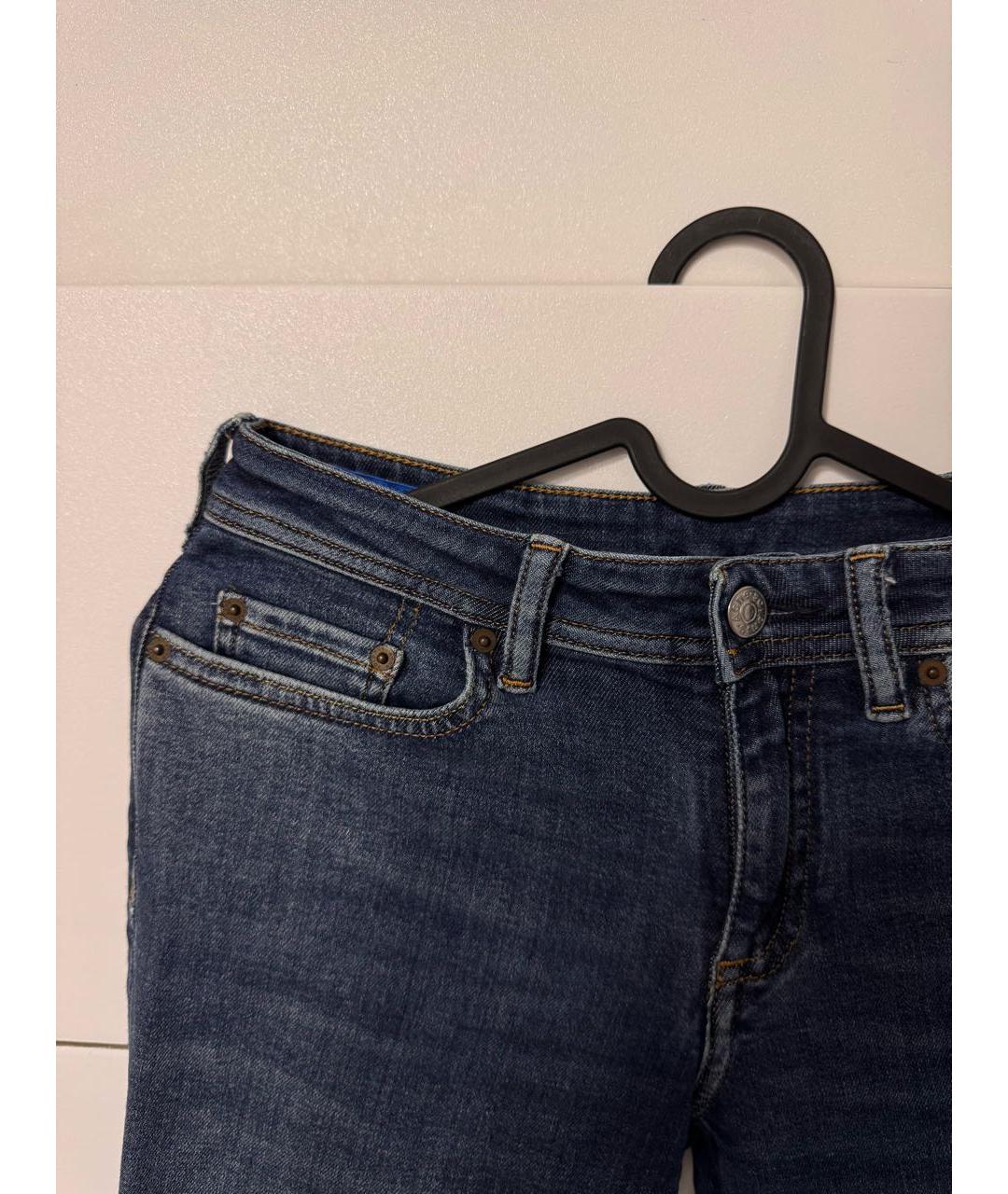 ACNE STUDIOS Темно-синие джинсы слим, фото 3