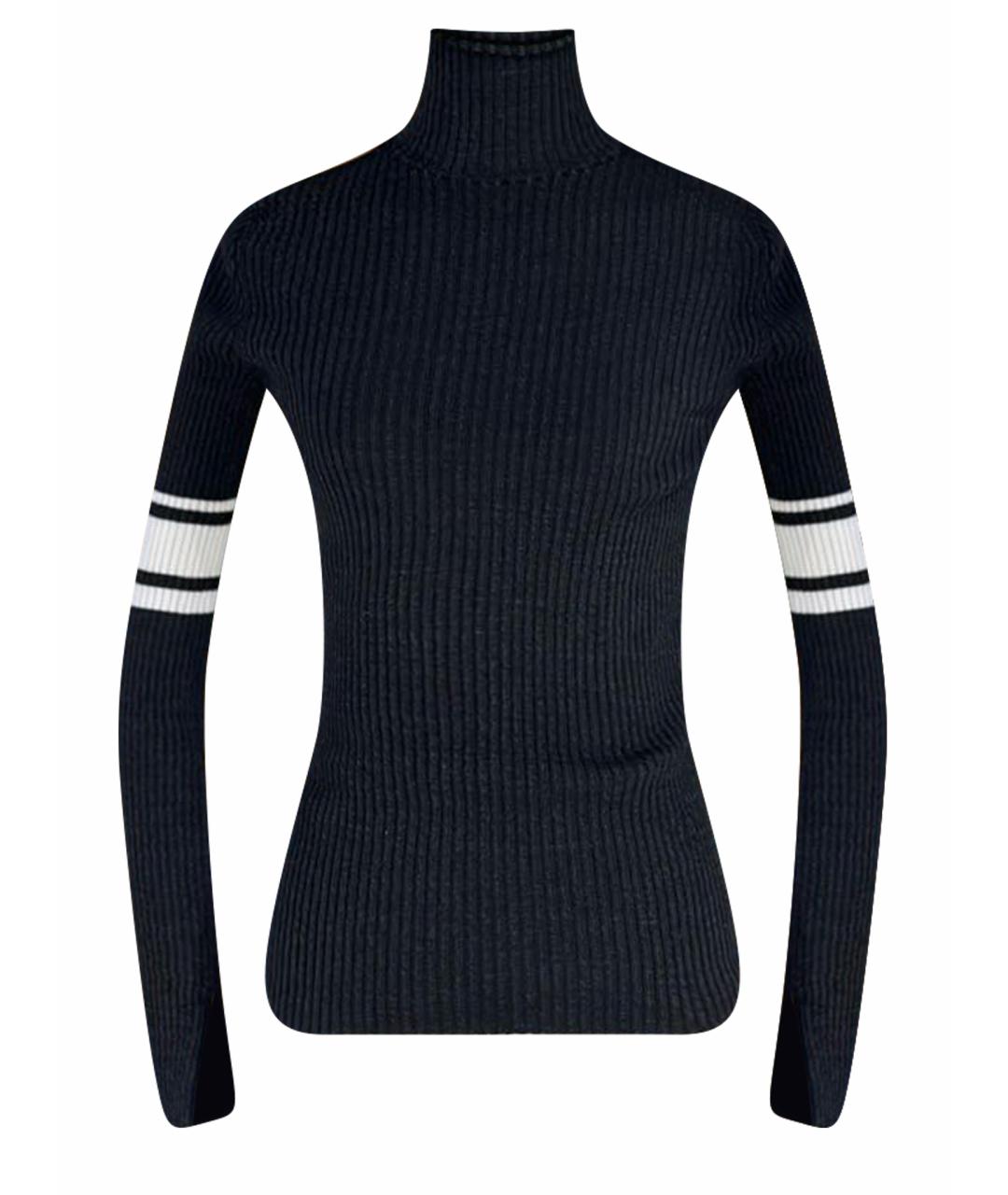 LOUIS VUITTON Черная шерстяная водолазка, фото 1