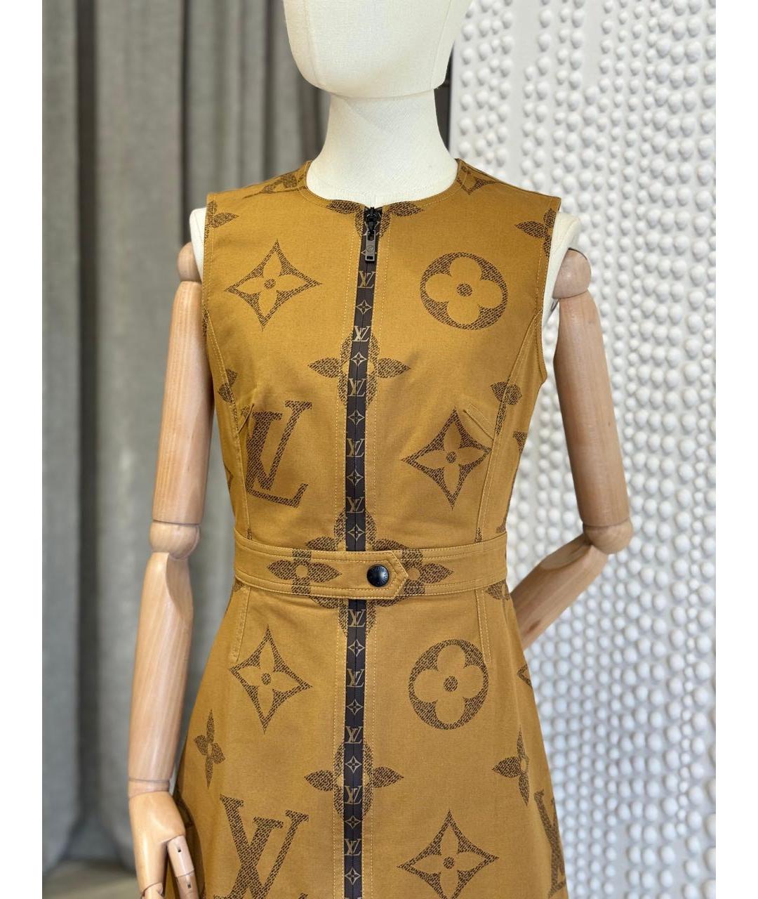 LOUIS VUITTON Коричневое повседневное платье, фото 2