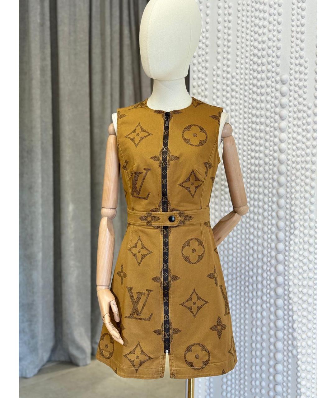 LOUIS VUITTON Коричневое повседневное платье, фото 3