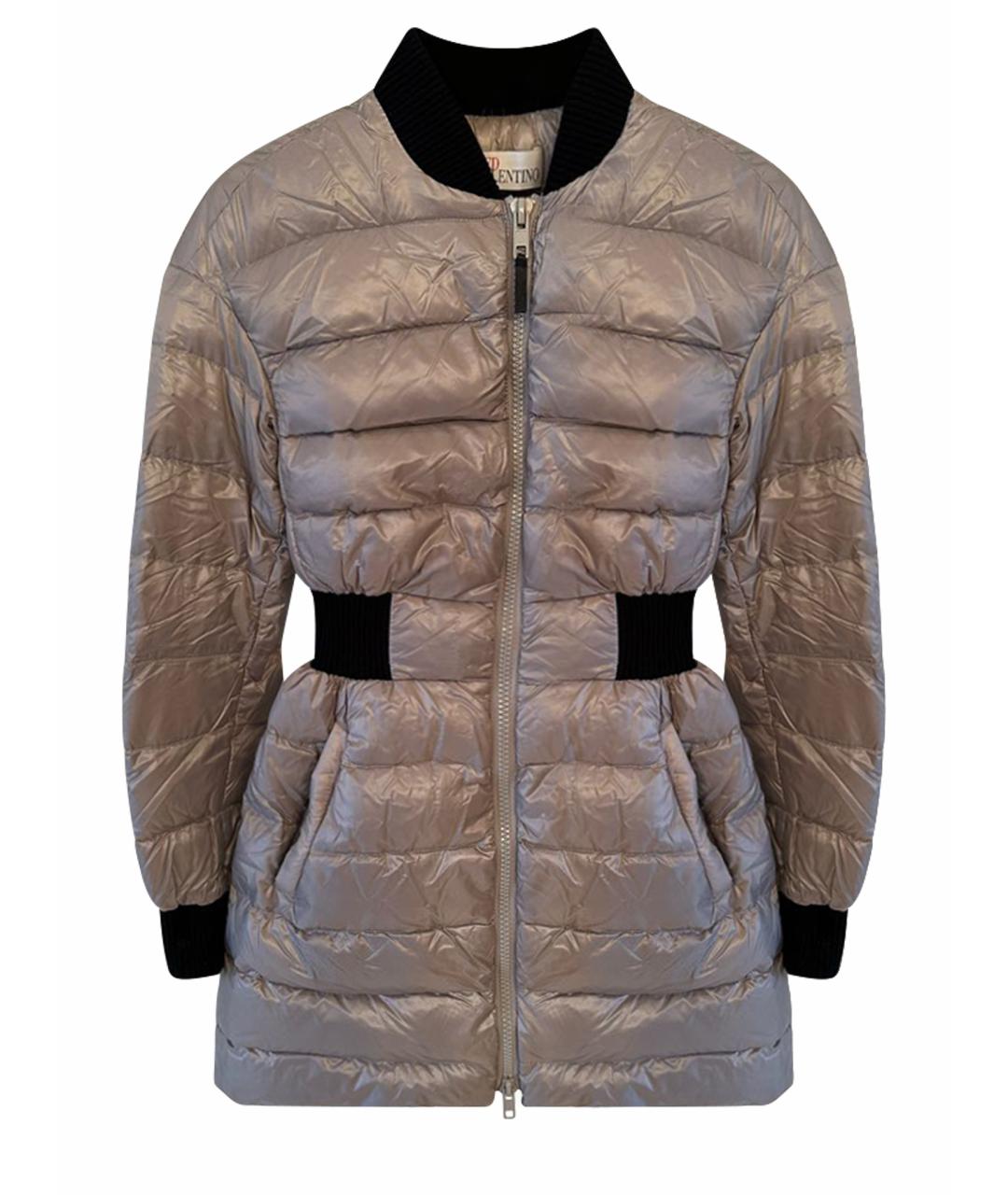 RED VALENTINO Серебрянный пуховик, фото 1