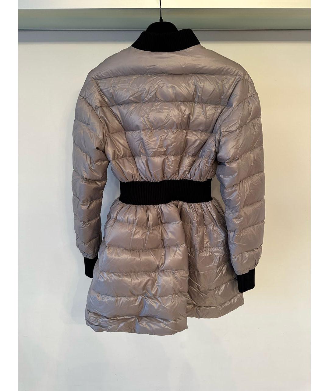 RED VALENTINO Серебрянный пуховик, фото 4