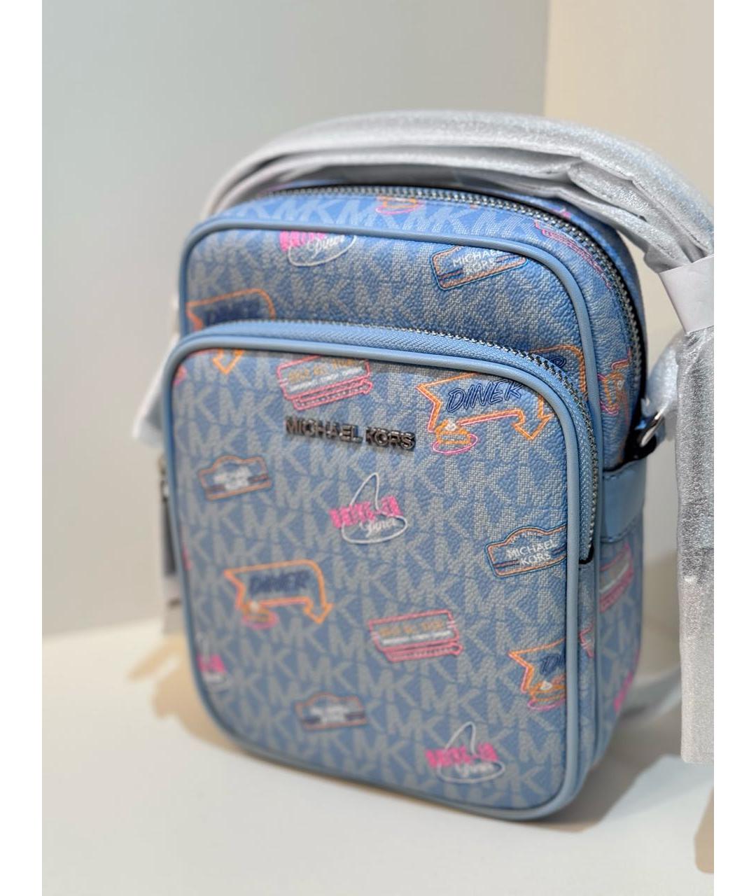 MICHAEL KORS Голубая сумка через плечо, фото 2