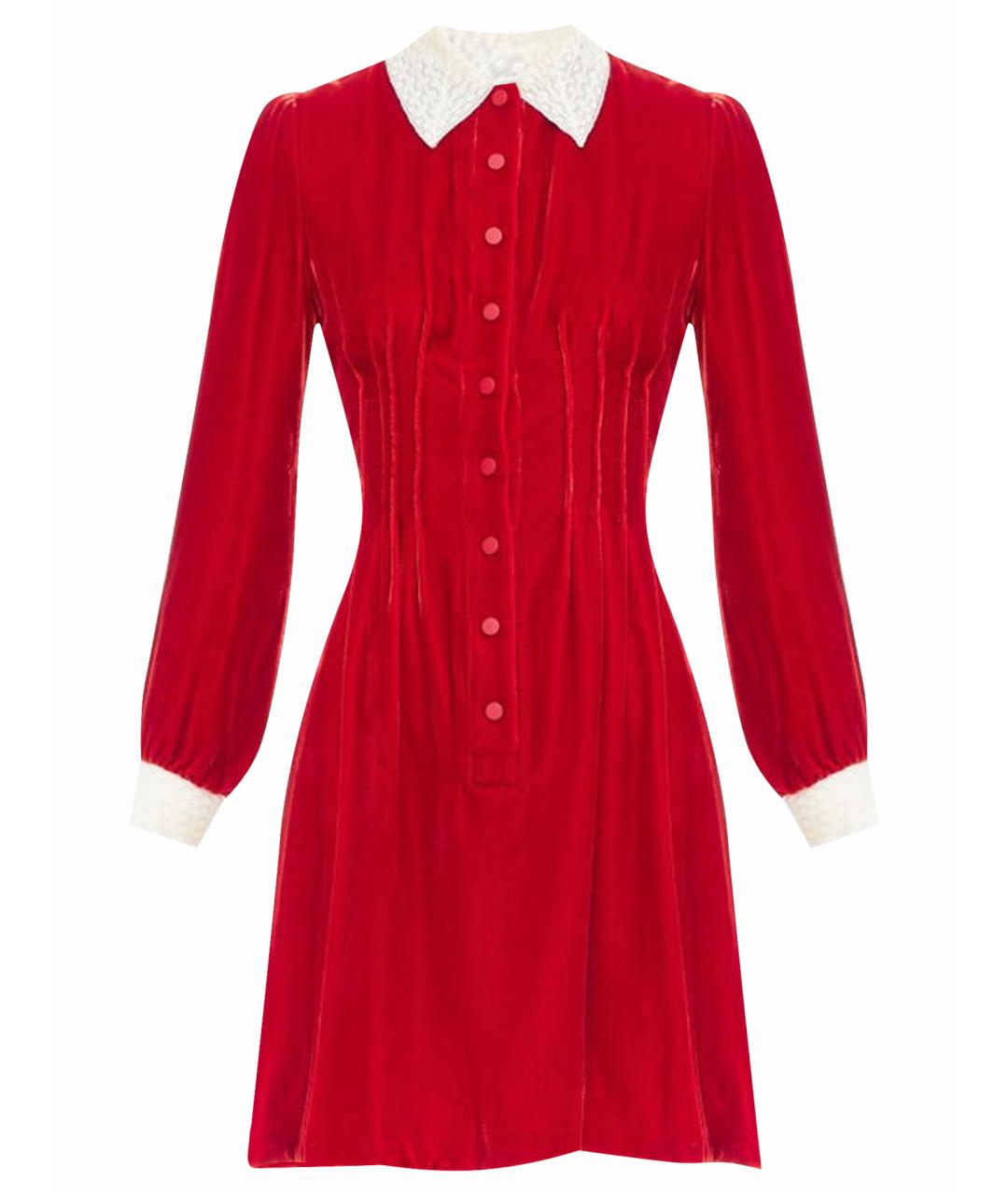 CHRISTIAN DIOR Красное повседневное платье, фото 1