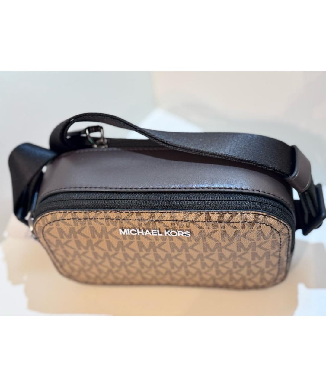 MICHAEL KORS Бежевая сумка на плечо из искусственной кожи, фото 2