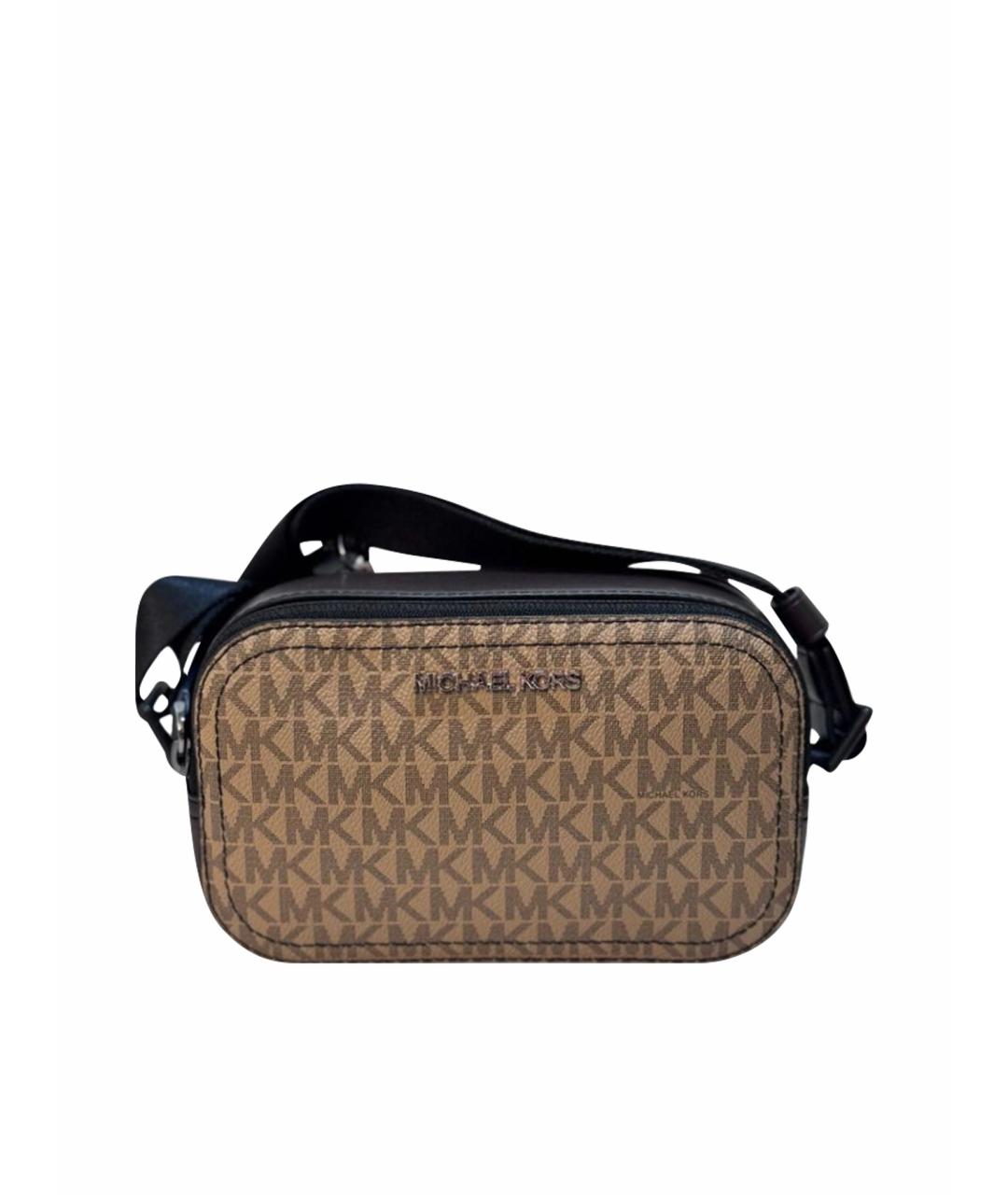 MICHAEL KORS Бежевая сумка на плечо из искусственной кожи, фото 1