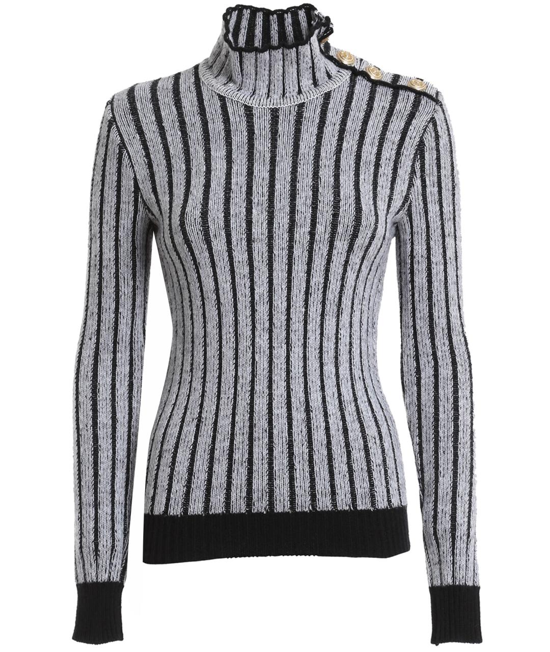 BALMAIN Серый джемпер / свитер, фото 1