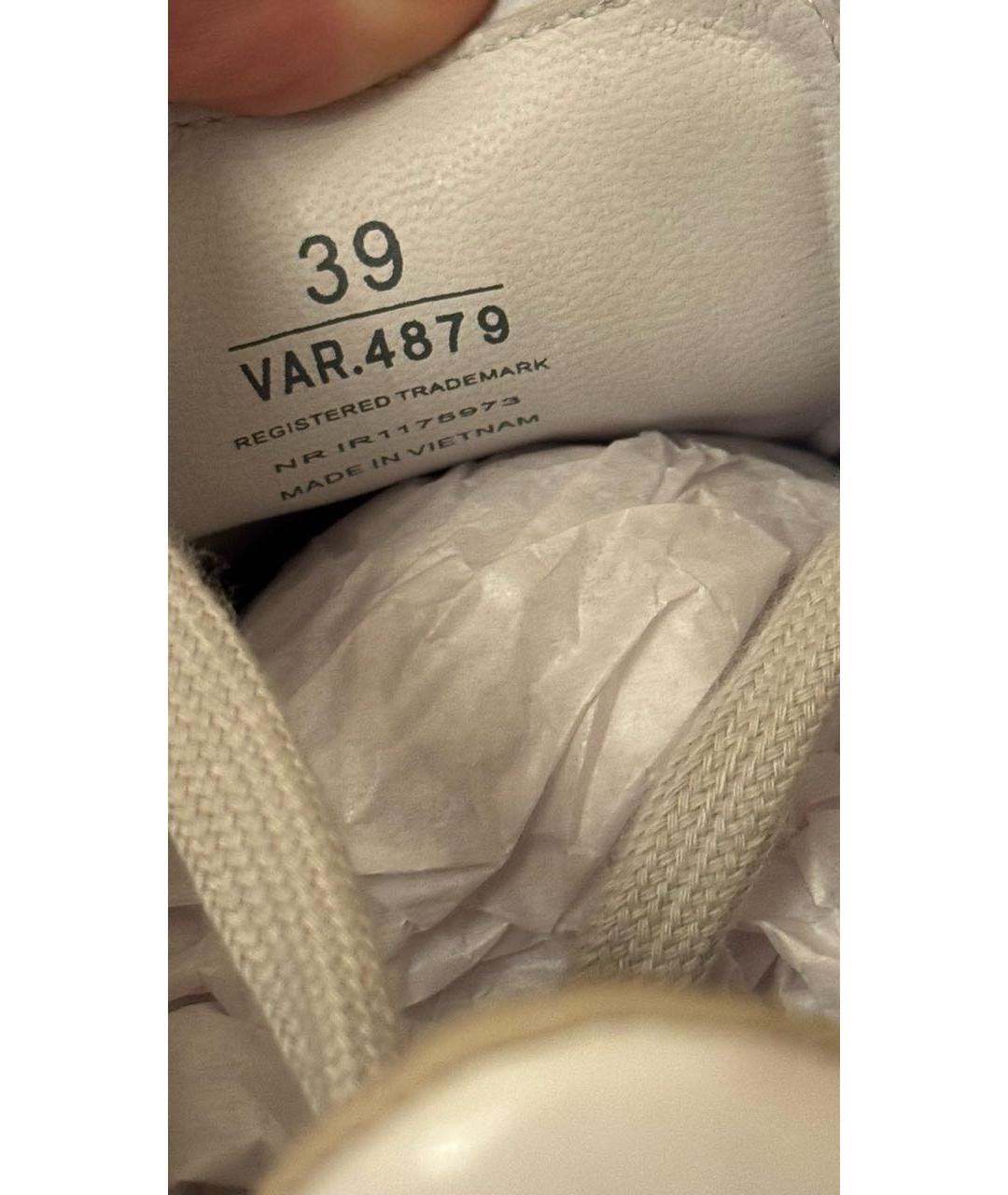 PREMIATA Серебряные кожаные кеды, фото 3