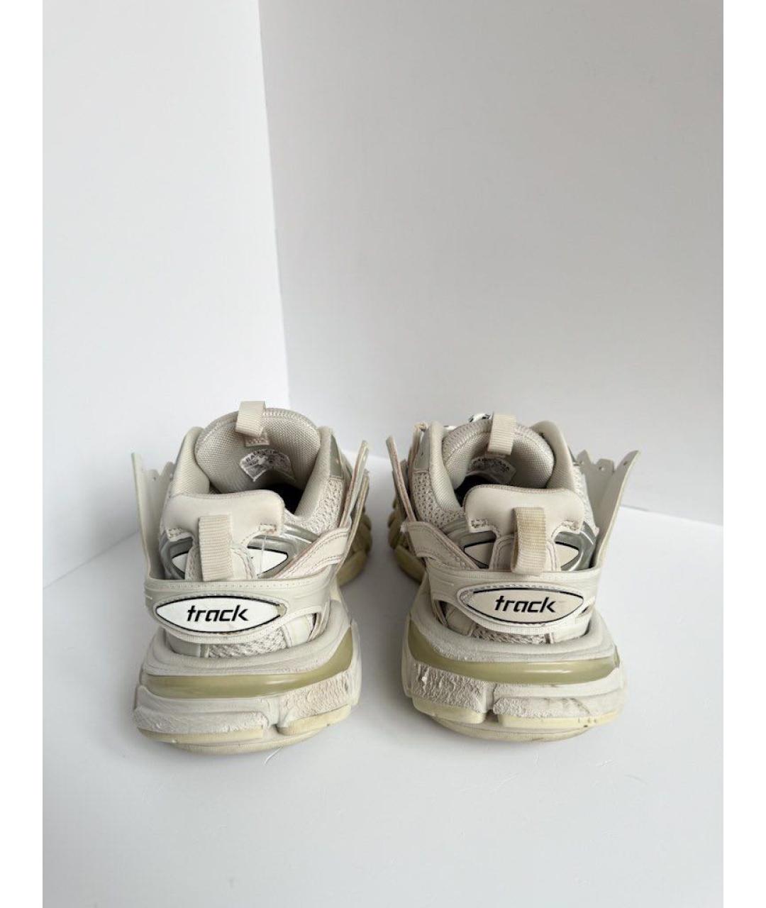 BALENCIAGA Бежевые текстильные кеды, фото 4