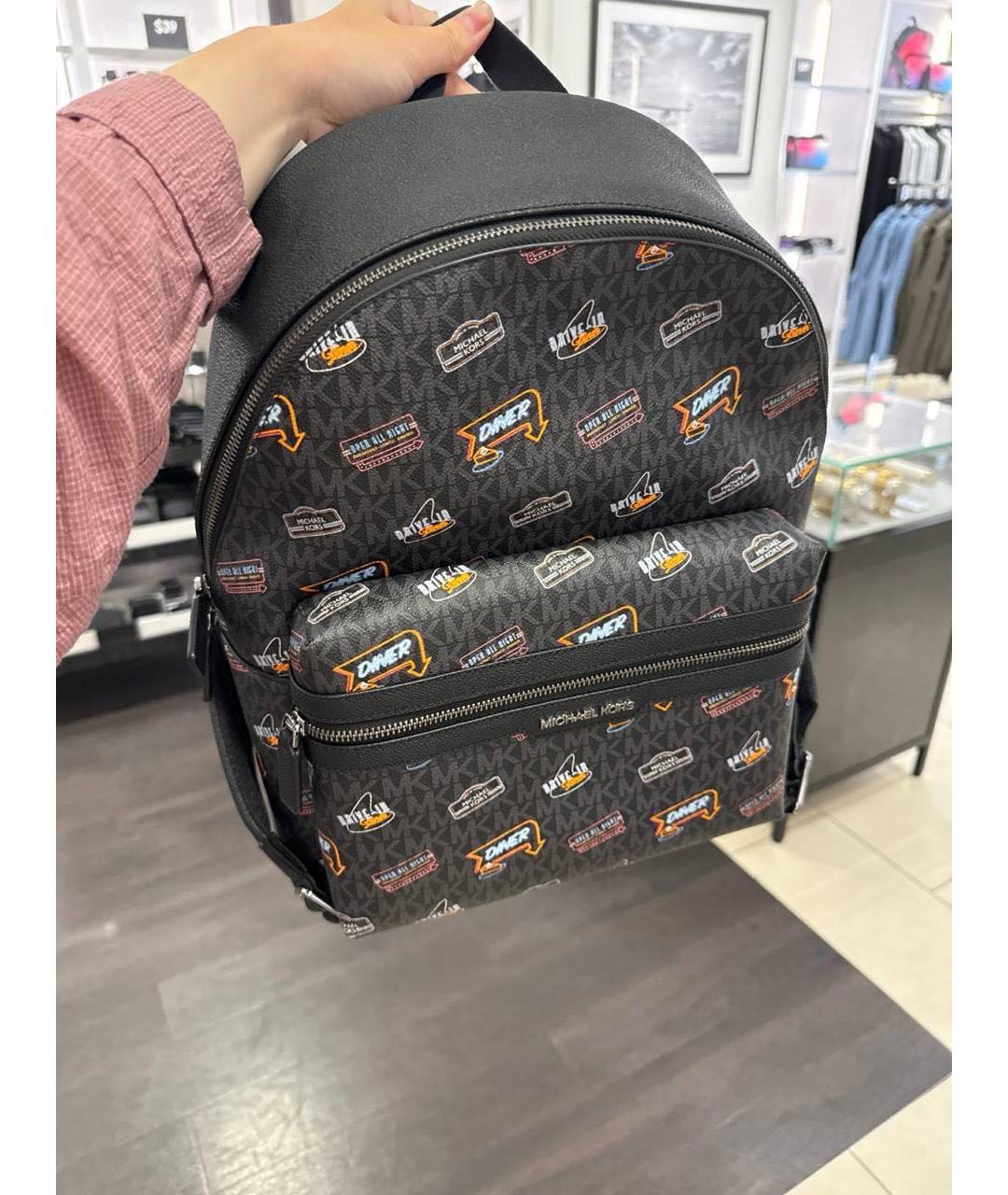 MICHAEL KORS Черный рюкзак, фото 3