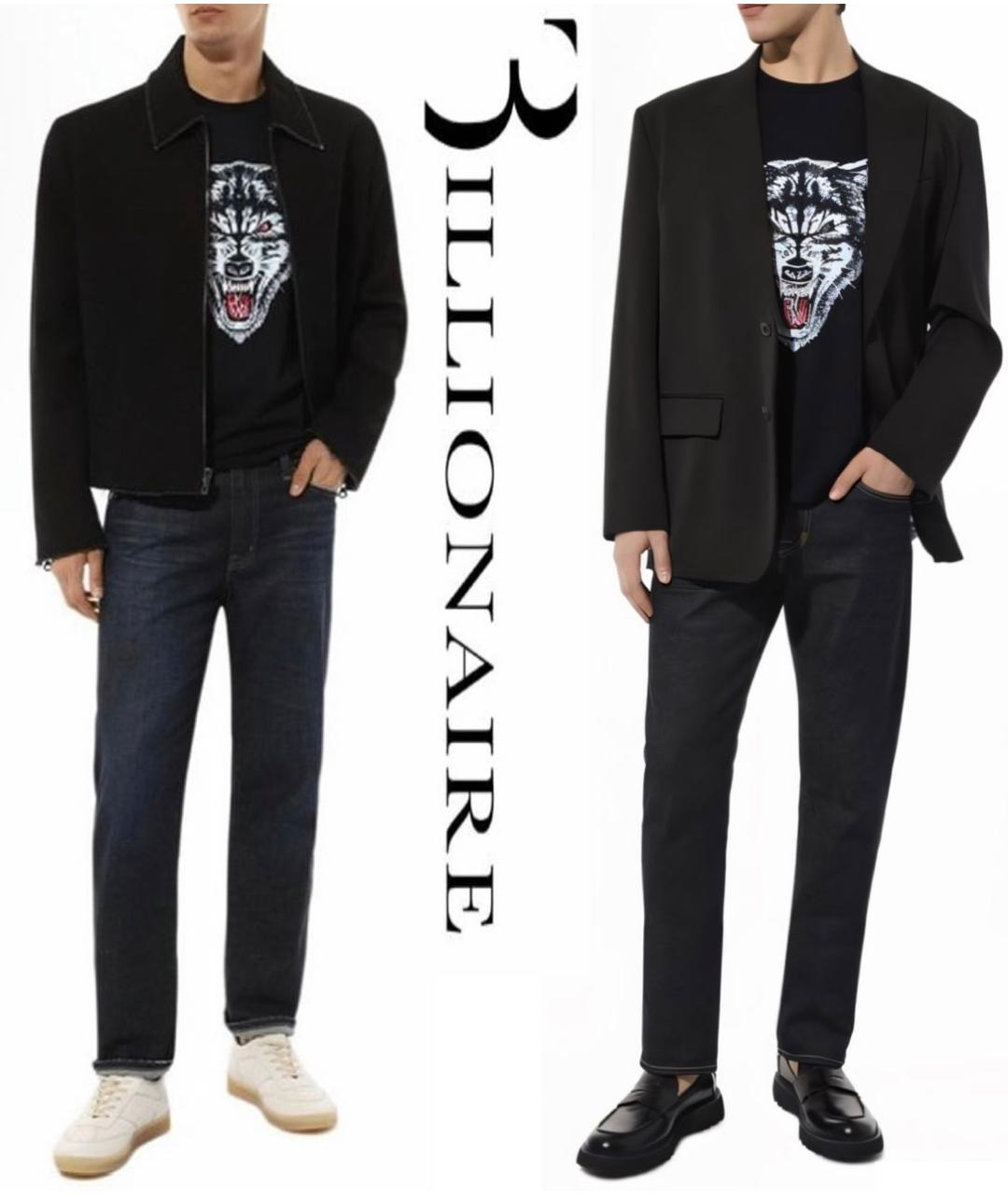 BILLIONAIRE Черная хлопковая футболка, фото 3