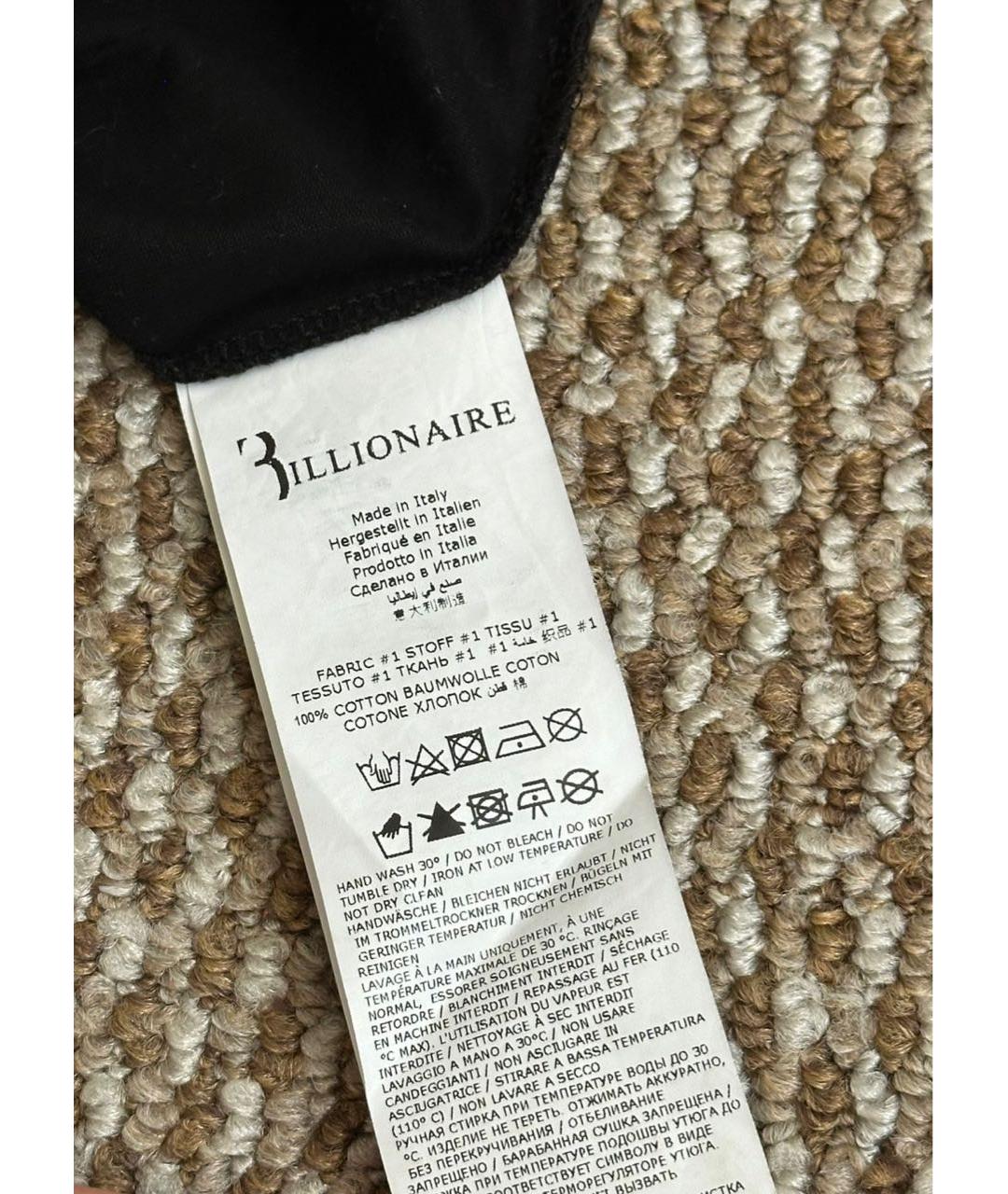 BILLIONAIRE Черная хлопковая футболка, фото 7