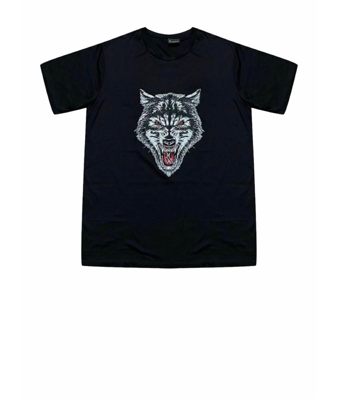 BILLIONAIRE Черная хлопковая футболка, фото 1