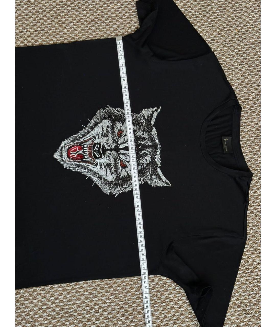 BILLIONAIRE Черная хлопковая футболка, фото 8