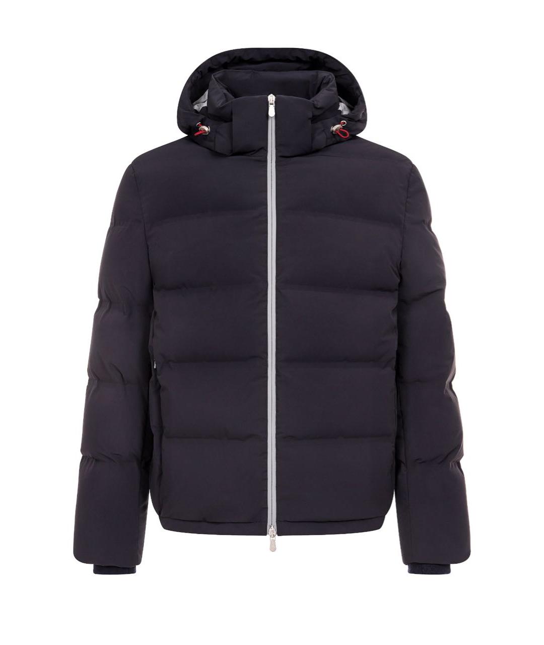 BRUNELLO CUCINELLI Темно-синий полиамидовый пуховик, фото 1