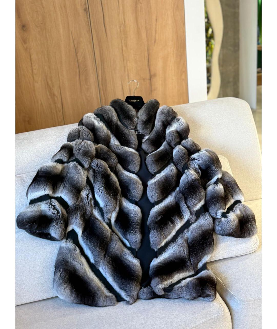 GIULIANA TESO Мульти меховая шуба, фото 3