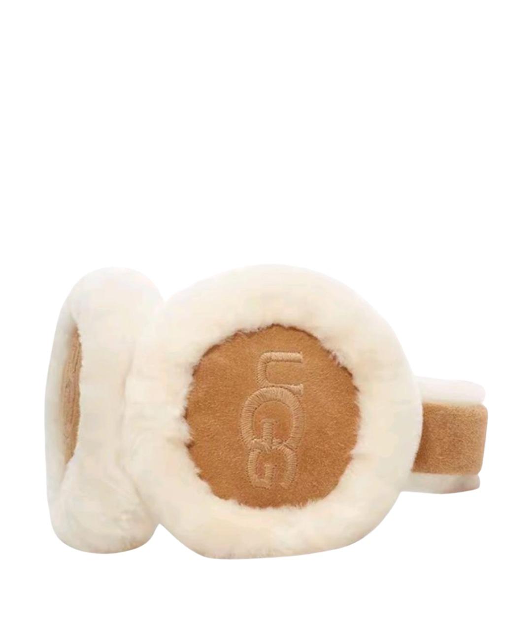 UGG AUSTRALIA Коричневые шерстяные наушники, фото 1