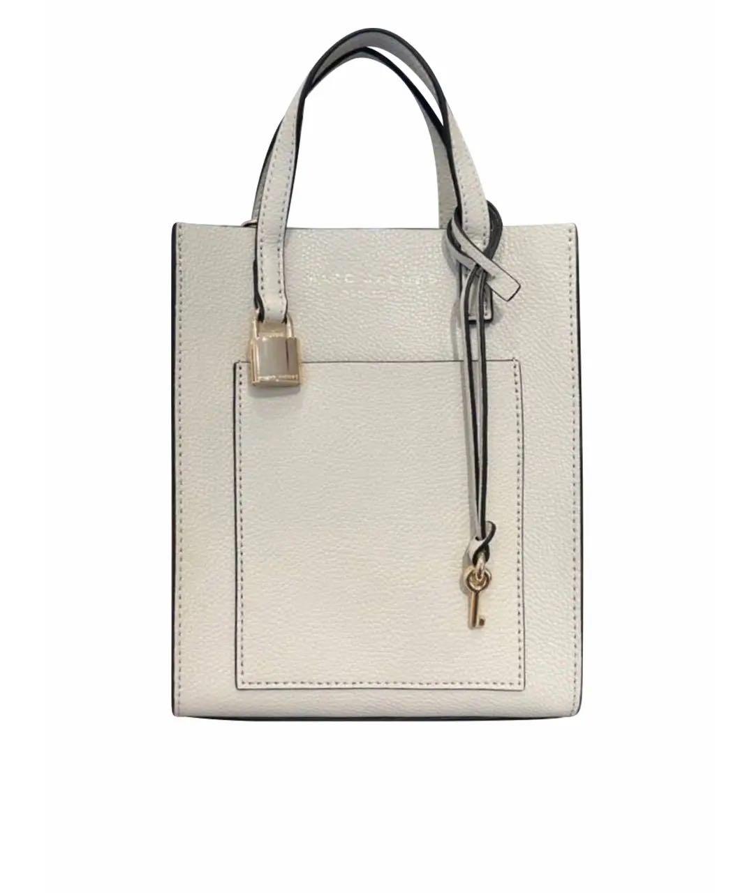 MARC JACOBS Бежевая кожаная сумка с короткими ручками, фото 1