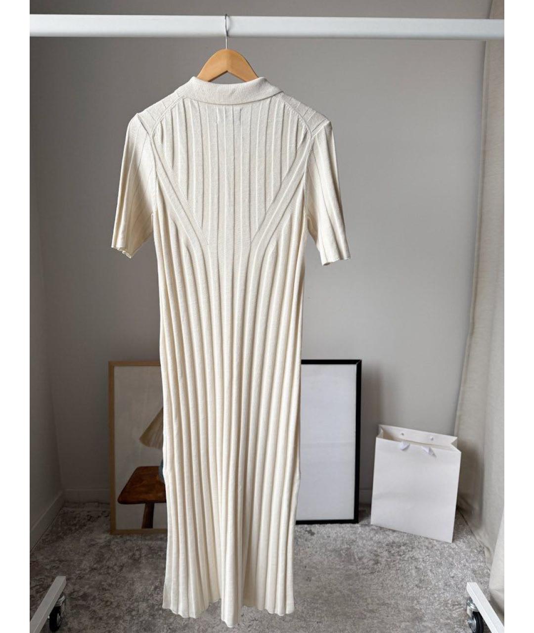 LOULOU STUDIO Белое повседневное платье, фото 2